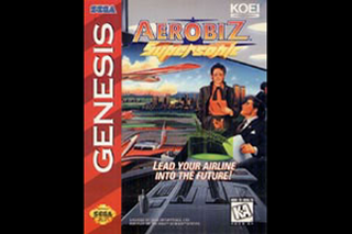SMD GameBase Aerobiz_Supersonic KOEI_Corporation 1994
