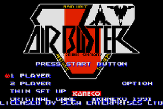 SMD GameBase Air_Busters Kaneko_Co.,_Ltd. 1991