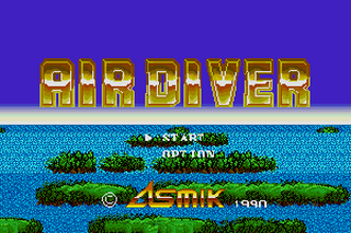 SMD GameBase Air_Diver Asmik_Corporation 1990