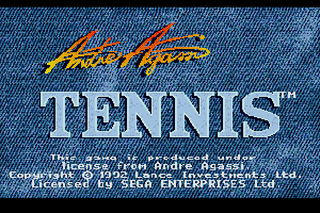 SMD GameBase Andre_Agassi_Tennis Lance_Investments/TecMagik 1992
