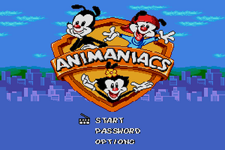 SMD GameBase Animaniacs Konami/Warner_Interactive 1994