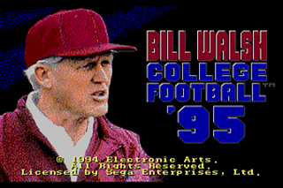 SMD GameBase Bill_Walsh_College_Football_'95 Electronic_Arts,_Inc. 1994