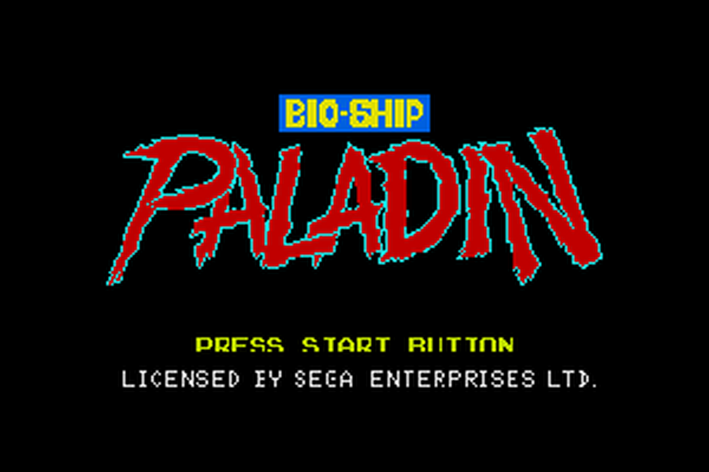SMD GameBase Bio-Ship_Paladin UPL_Limited 1991