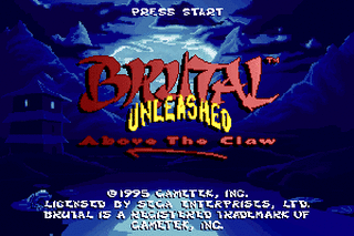 SMD GameBase Brutal_Unleashed:_Above_The_Claw GameTek,_Inc. 1995