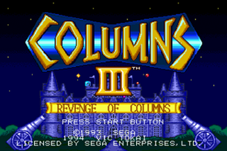 SMD GameBase Columns_III:_Revenge_of_Columns SEGA_Enterprises_Ltd. 1994