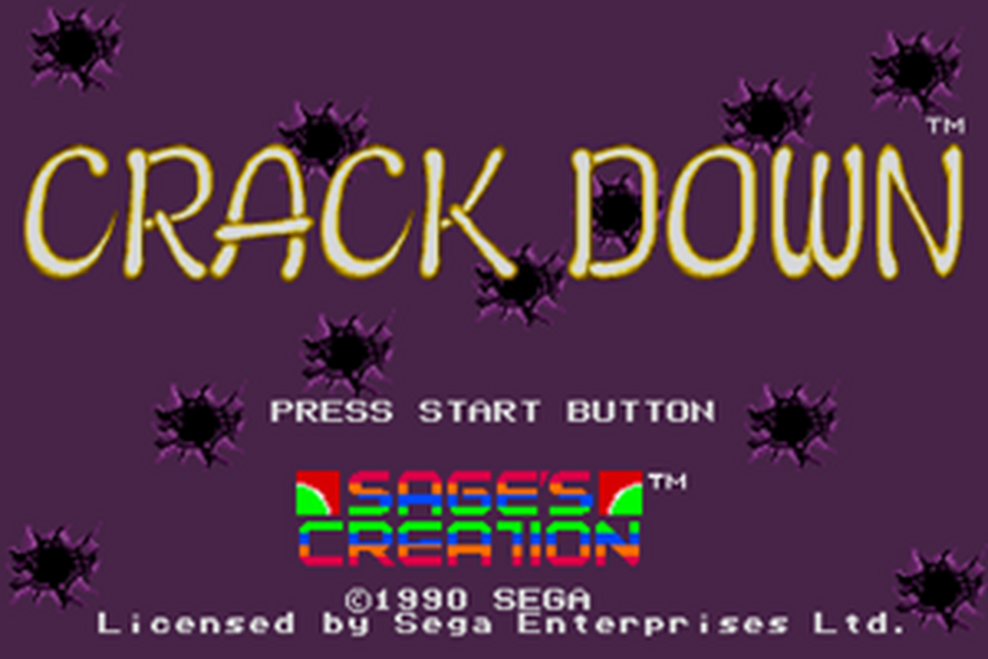 SMD GameBase Crack_Down SEGA_Enterprises_Ltd. 1990