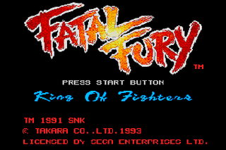 SMD GameBase Fatal_Fury SEGA_Enterprises_Ltd. 1993