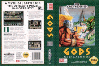 SMD GameBase Gods Mindscape,_Inc. 1992