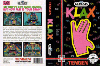 SMD GameBase Klax Atari/Tengen 1990