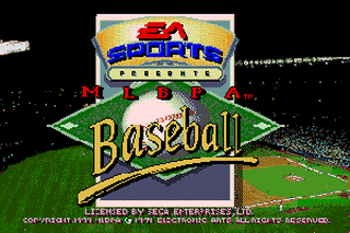 SMD GameBase MLBPA_Baseball Electronic_Arts,_Inc. 1994