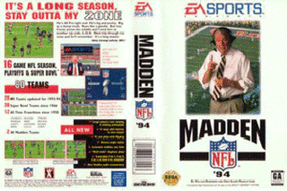 SMD GameBase Madden_NFL_'94 Electronic_Arts,_Inc. 1993