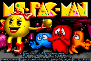 SMD GameBase Ms._Pac-Man Namco/Tengen 1991