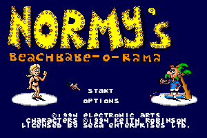 SMD GameBase Normy's_Beach_Babe-O-Rama Electronic_Arts,_Inc. 1994