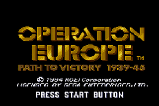 SMD GameBase Operation_Europe_-_Path_to_Victory_1939-1945 KOEI_Corporation 1994