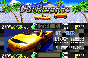 SMD GameBase Outrunners Sega/Data_East 1994