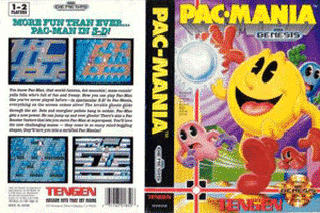 SMD GameBase Pac-Mania Namco/Tengen 1991