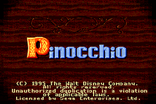 SMD GameBase Pinocchio Disney_Interactive/Virgin_Games 1995