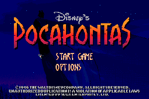 SMD GameBase Pocahontas Disney_Interactive 1996