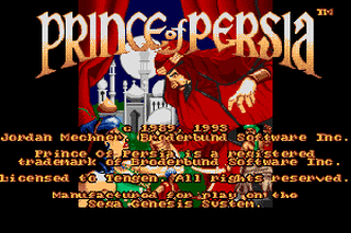 SMD GameBase Prince_Of_Persia Broderbund/Domark 1993