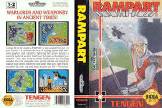 SMD GameBase Rampart Atari/Tengen 1991