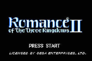 SMD GameBase Romance_Of_The_Three_Kingdoms_II KOEI_Corporation 1991