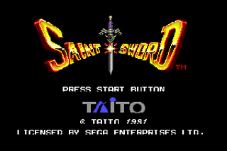 SMD GameBase Saint_Sword Taito_Corporation 1991