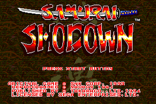 SMD GameBase Samurai_Shodown SNK/Takara 1994
