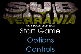 SMD GameBase Sub-Terrania Zyrinx 1993