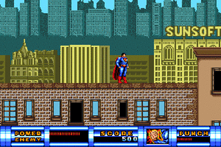 SMD GameBase Superman Sun_Corporation_(Sunsoft) 1992