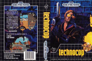 SMD GameBase Technocop RazorSoft,_Inc. 1990
