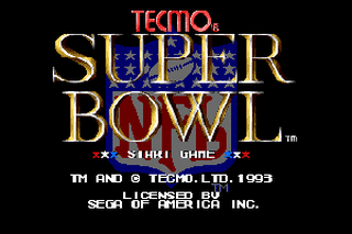 SMD GameBase Tecmo_Super_Bowl Tecmo 1993