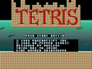 SMD GameBase Tetris