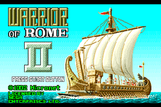 SMD GameBase Warrior_Of_Rome_II Micronet_Co._Ltd. 1992