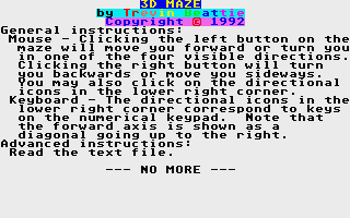 ST GameBase 3D_Maze Non_Commercial 1992