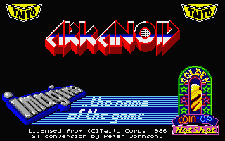 ST GameBase Arkanoid Discovery_Software 1987