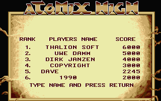 ST GameBase Atomix Thalion_Software 1989