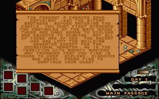 ST GameBase Cadaver_:_Gate_House_(Demo) Non_Commercial 1990