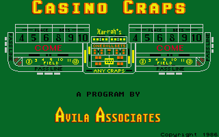 ST GameBase Casino_Craps Harrah 1986