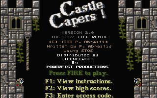 ST GameBase Castle_Capers Powerfist_Licenceware 1993