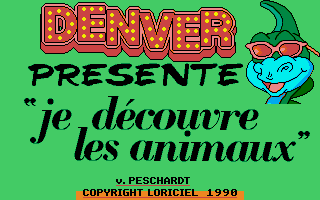 ST GameBase Denver_Presente_Je_Decouvre_Les_Animaux Loriciel 1990