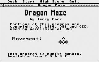 ST GameBase Dragon_Maze Non_Commercial 1986