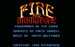 ST GameBase Fire_and_Brimstone Microprose_Software 1990