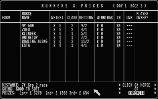 ST GameBase Horse_Racing_Simulator Budgie_UK_Licenceware 1990