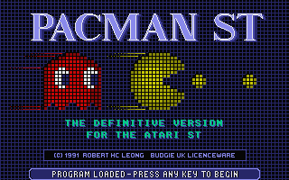 ST GameBase Pacman_ST Budgie_UK_Licenceware 1991
