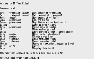 ST GameBase ST_Text_Elite Non_Commercial 1999