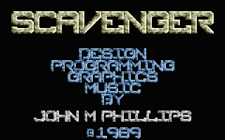 ST GameBase Scavenger_(Demo) Hewson_Consultants_Ltd 1989