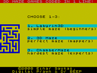 ZX GameBase 1_Line_3D_Mazes Digital_Prawn/Einar_Saukas/Dr_BEEP 2008