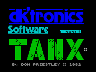 ZX GameBase 3D_Tanx DK'Tronics 1982