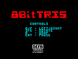 ZX GameBase 8BitsTRIS DEFB_Studio 2020