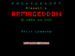 ZX GameBase Armageddon Fashionsoft 1983